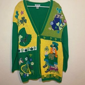 St. Patrick’s Day Cardigan | Irish | Leprechaun